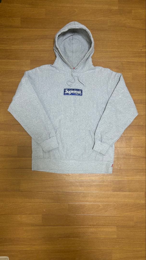 Supreme Box Logo パーカー Blue XL 正規品