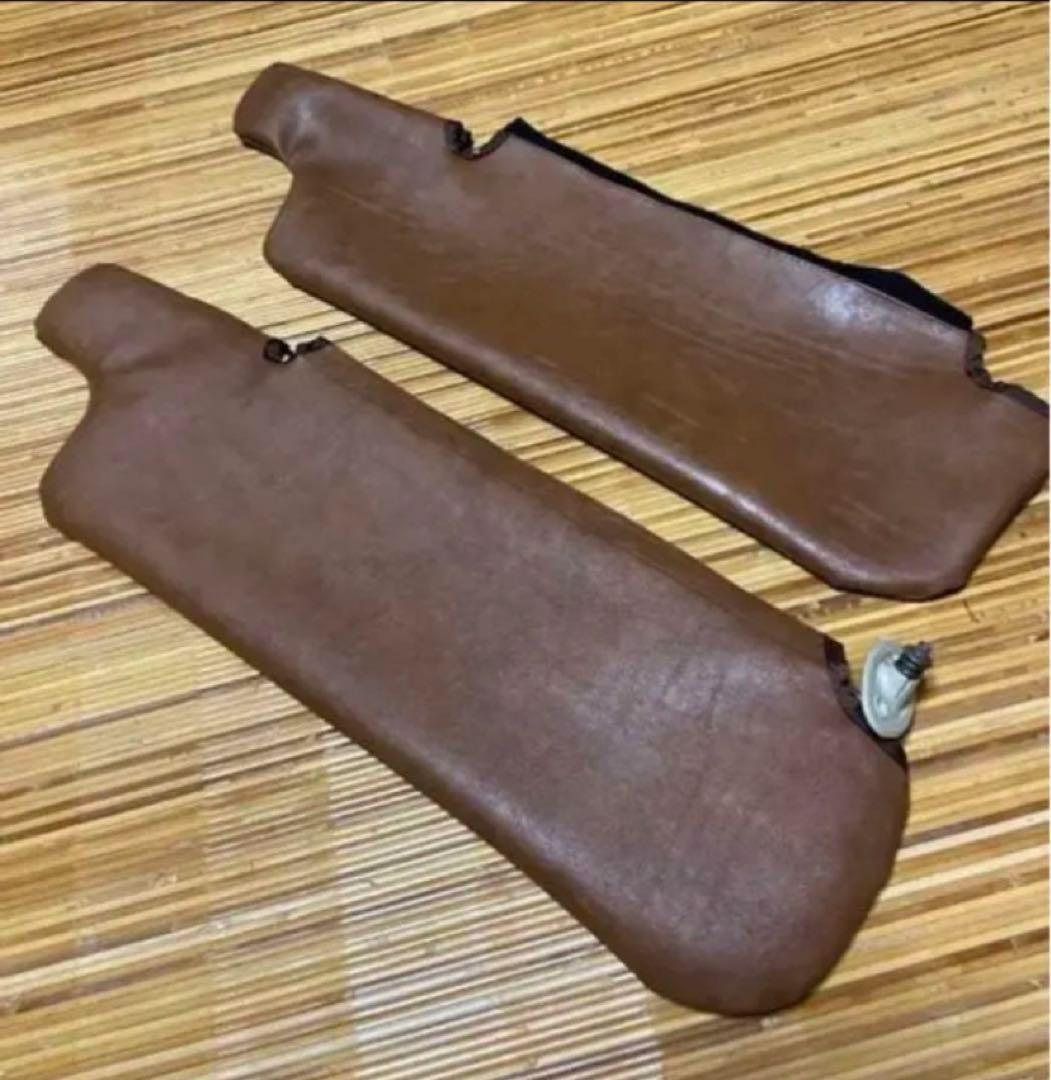 78プラド　ブラウン　サンバイザー　カバー　左右セット　グレイス　シートカバー