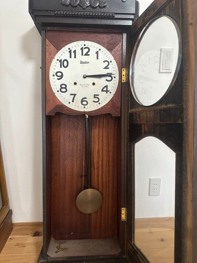 Mastery クラシック木製　掛、柱時計 高さ127cm