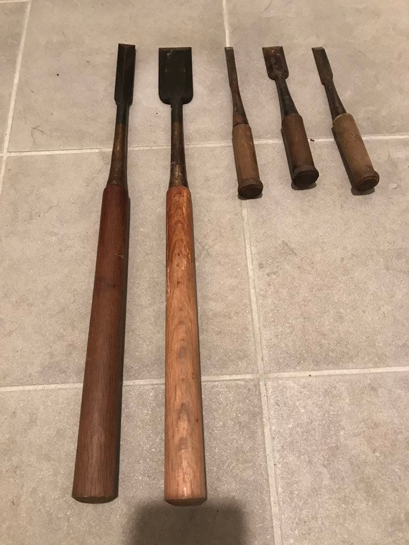 越市（新品）2本組　突鑿　大突鑿　正高1本　古佐吉1本鑿