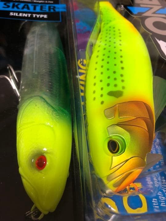 ジャッカル ダウズワン220 デプス ヒュージペンシルスケーター チャート 黄