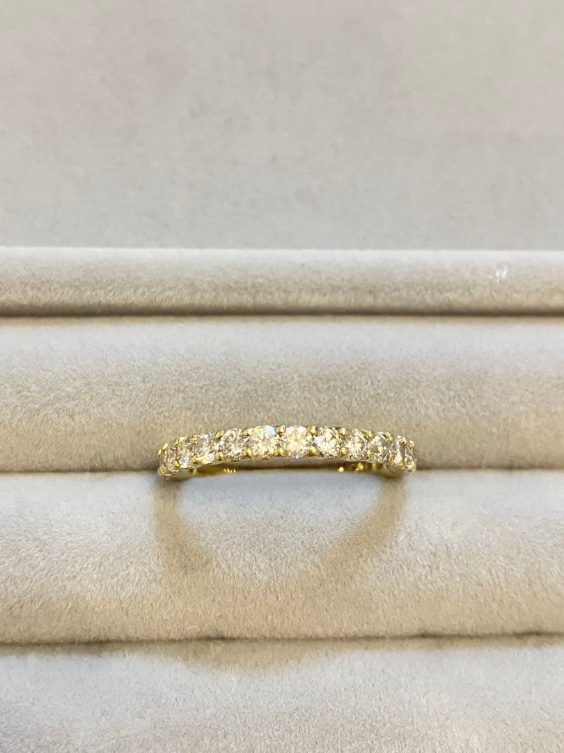 ダイヤモンド　エタニティリング　k18 1ct 12号