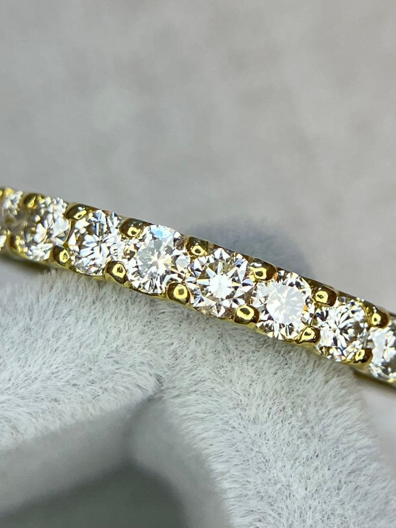 ダイヤモンド　エタニティリング　k18 1ct 12号