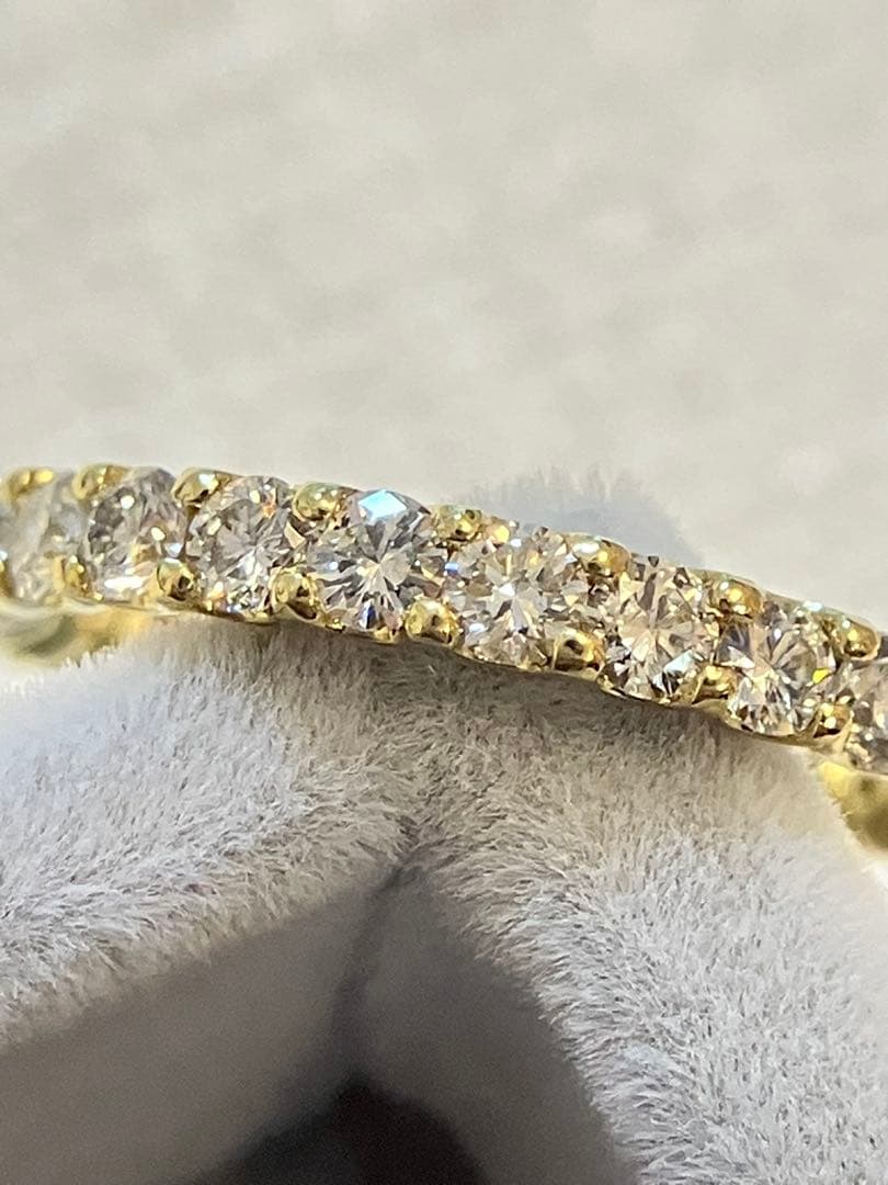 ダイヤモンド　エタニティリング　k18 1ct 12号