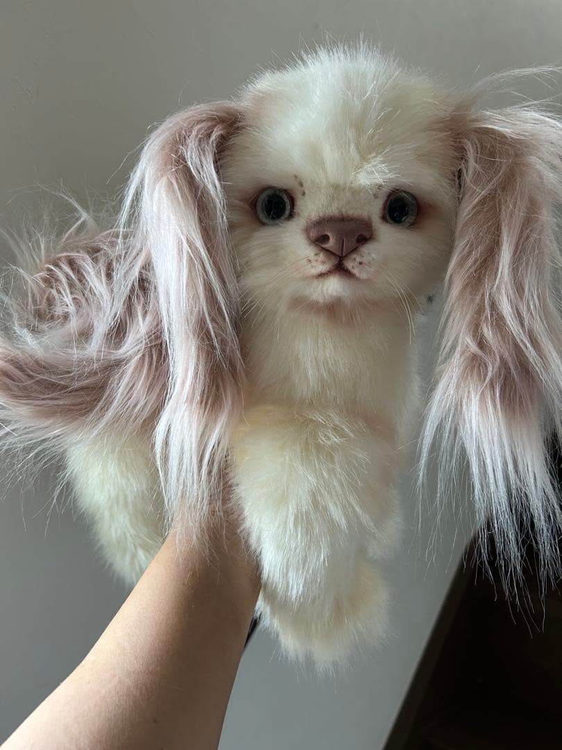 最終価格　海外作家様　ぬいぐるみ　テディベア　白い犬　アートドール