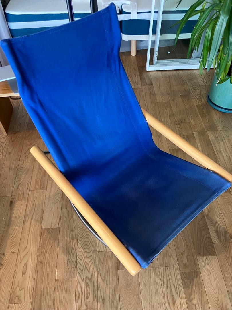 NychairX（ニーチェア）ロッキングチェア&オットマン　ブルー