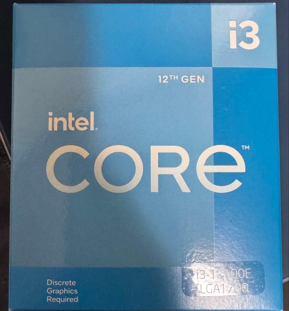 【動作確認済み】Intel Core i3-12100F 12th CPU