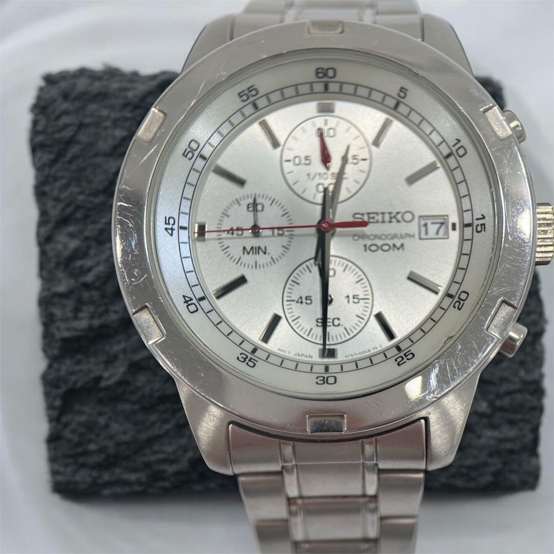 希少　SEIKO クロノグラフ 腕時計 100M防水