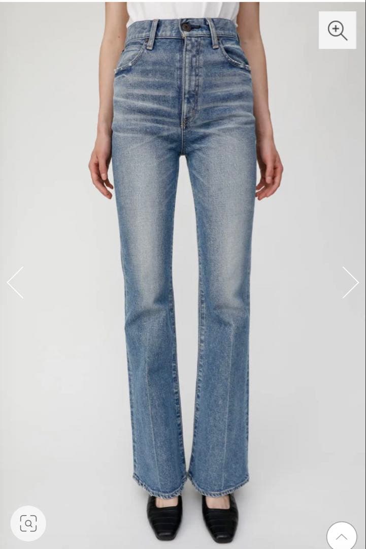 美品　MOUSSY MVS FLARE フレアデニム ライトブルー 23