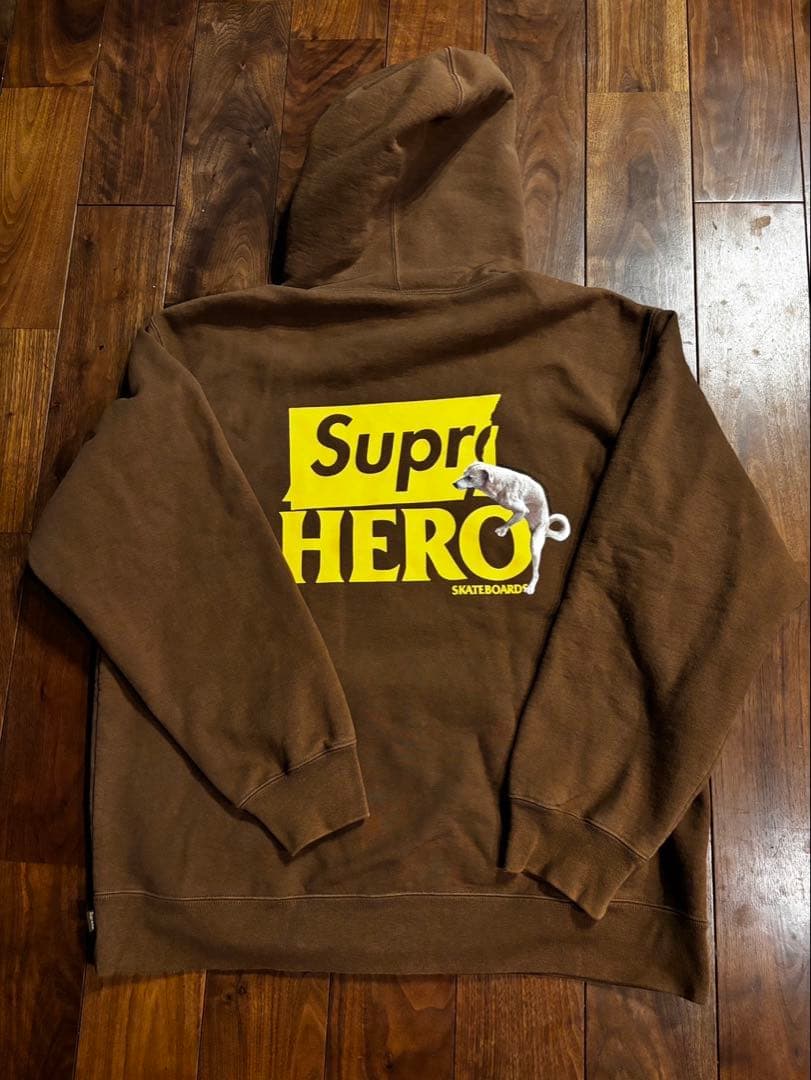 スケートボード Supreme ANTIHERO Hooded Sweatshirt Brown