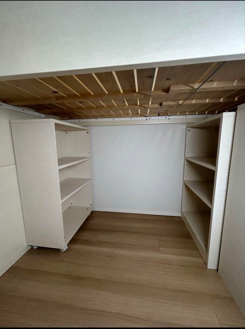 イトーキ　木製ロフトベッド シングルサイズ 収納付き　引き取り限定