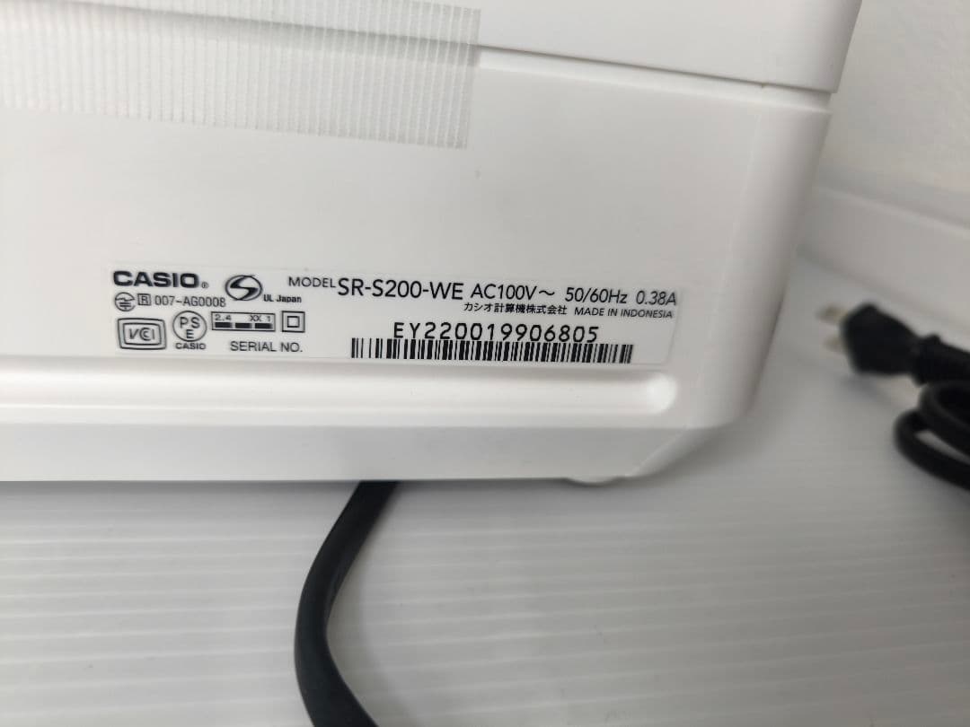 m*3様 新品（展示品）　カシオ　レジスター　SR-S200 - WH
