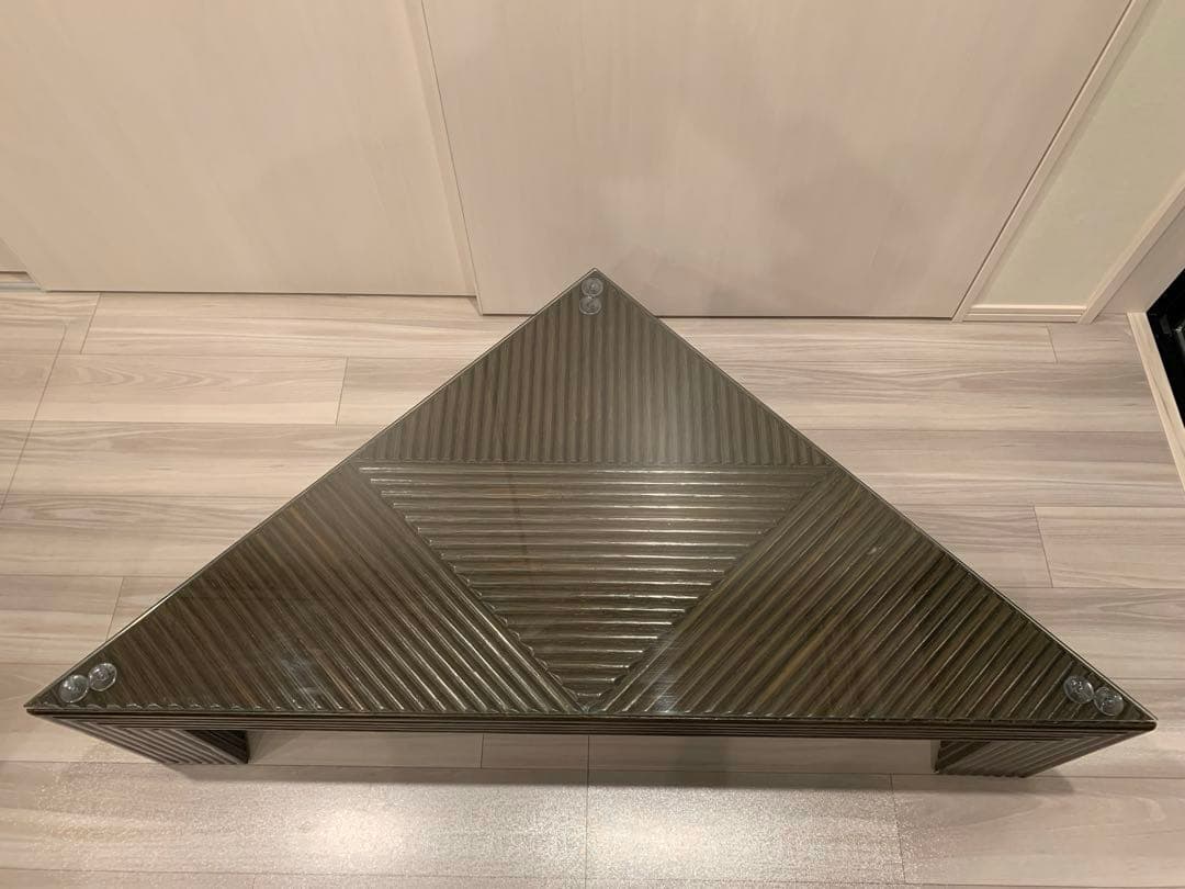 【希少】カサブランカ　ローテーブル　ラタン　コーヒーテーブル（ガラス天板付き✨）