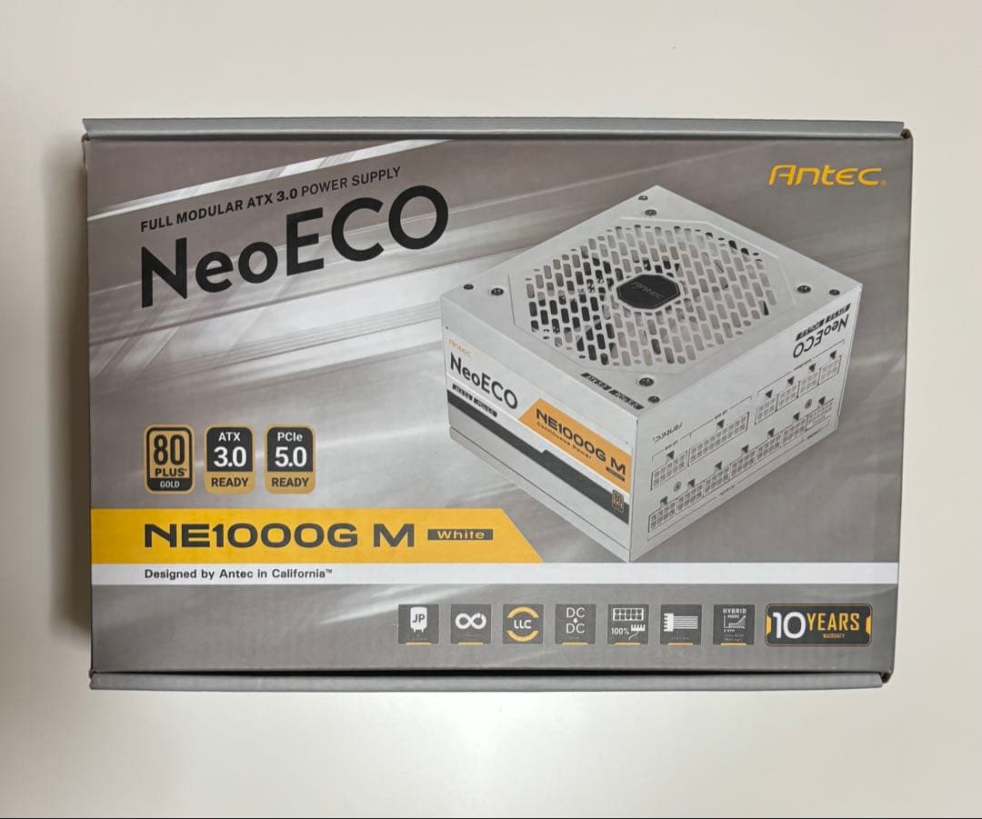 Antec NE1000G M WHITE ATX3.0 電源 1000w
