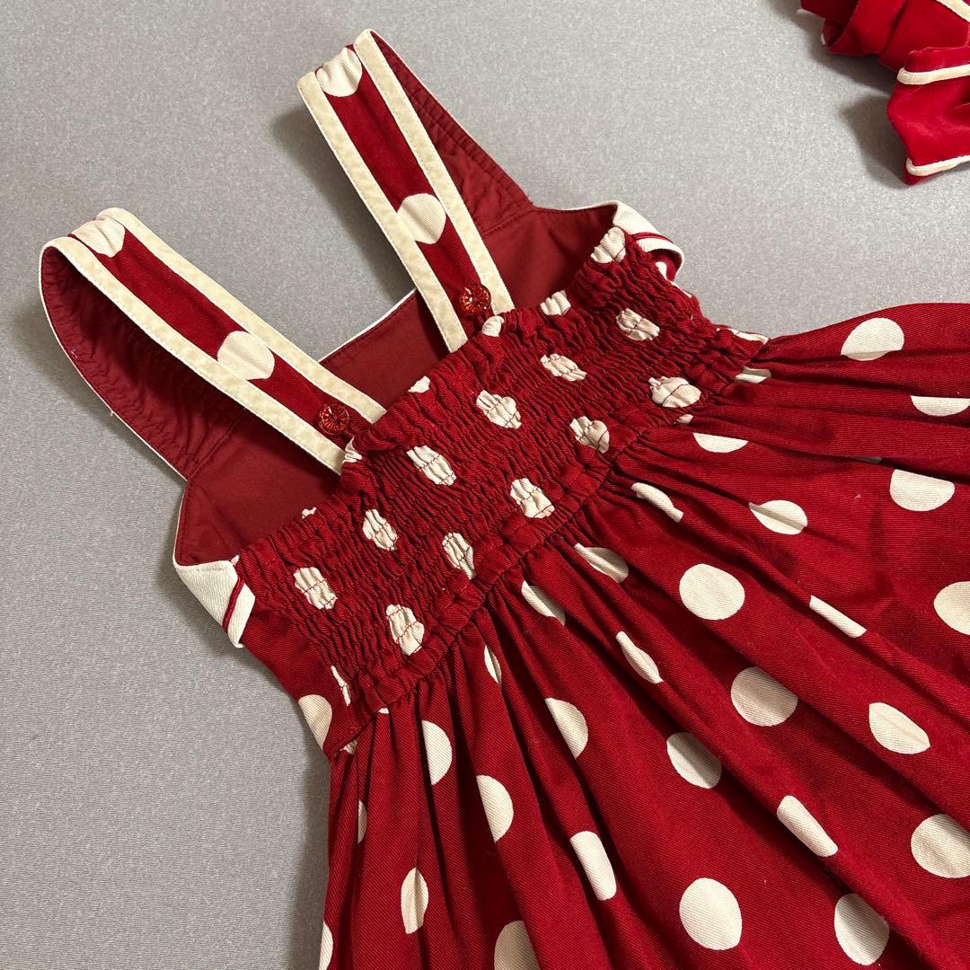 シャーリーテンプル　プレゼント　ラッピング　ワンピース　クリスマス 110cm