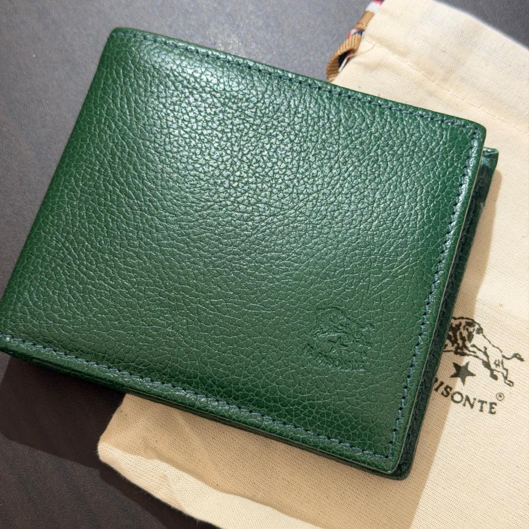 【新品未使用】イルビゾンテ 二つ折り 財布 グリーン