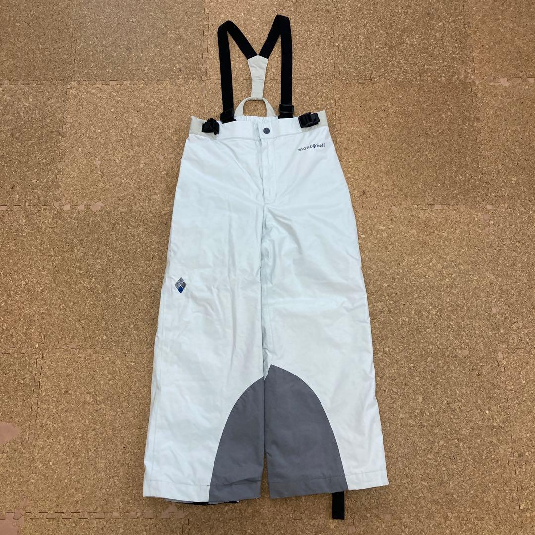 【美品】モンベルmont-bellスキーウェア 上下 セット スノボ120キッズ