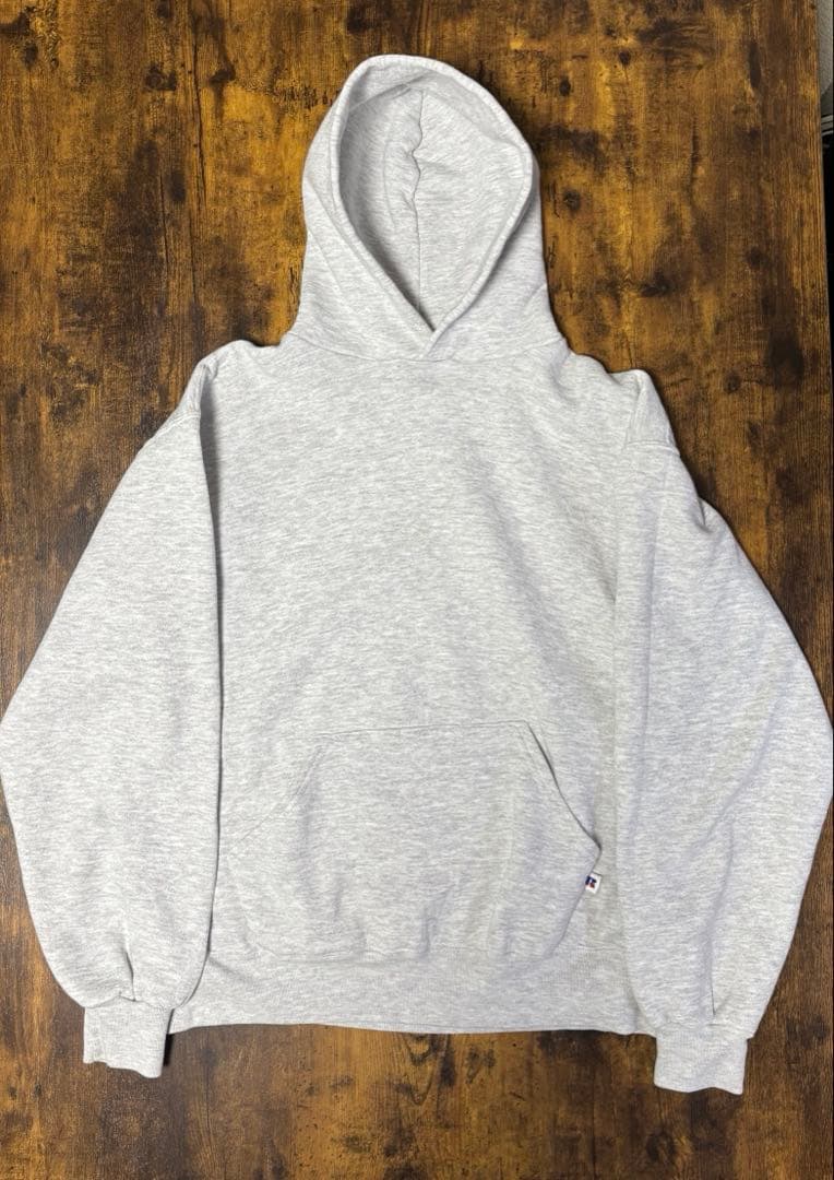 古着　90s RUSSELL ATHLETIC パーカー L グレー USA