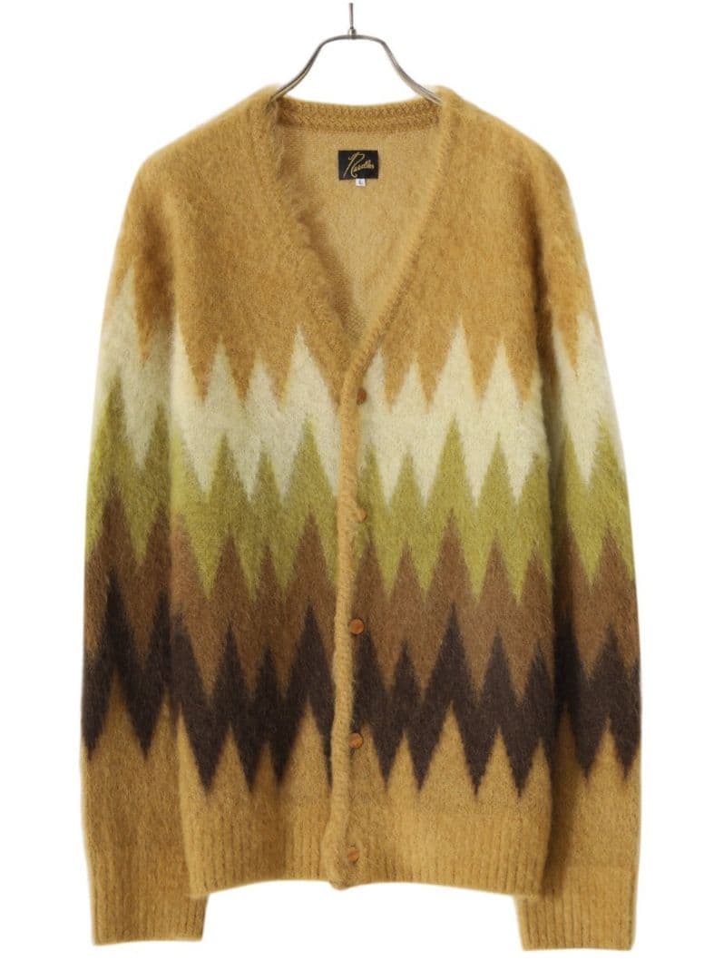 【新品定価以下】NEEDLES/Mohair Cardigan - Zigzag