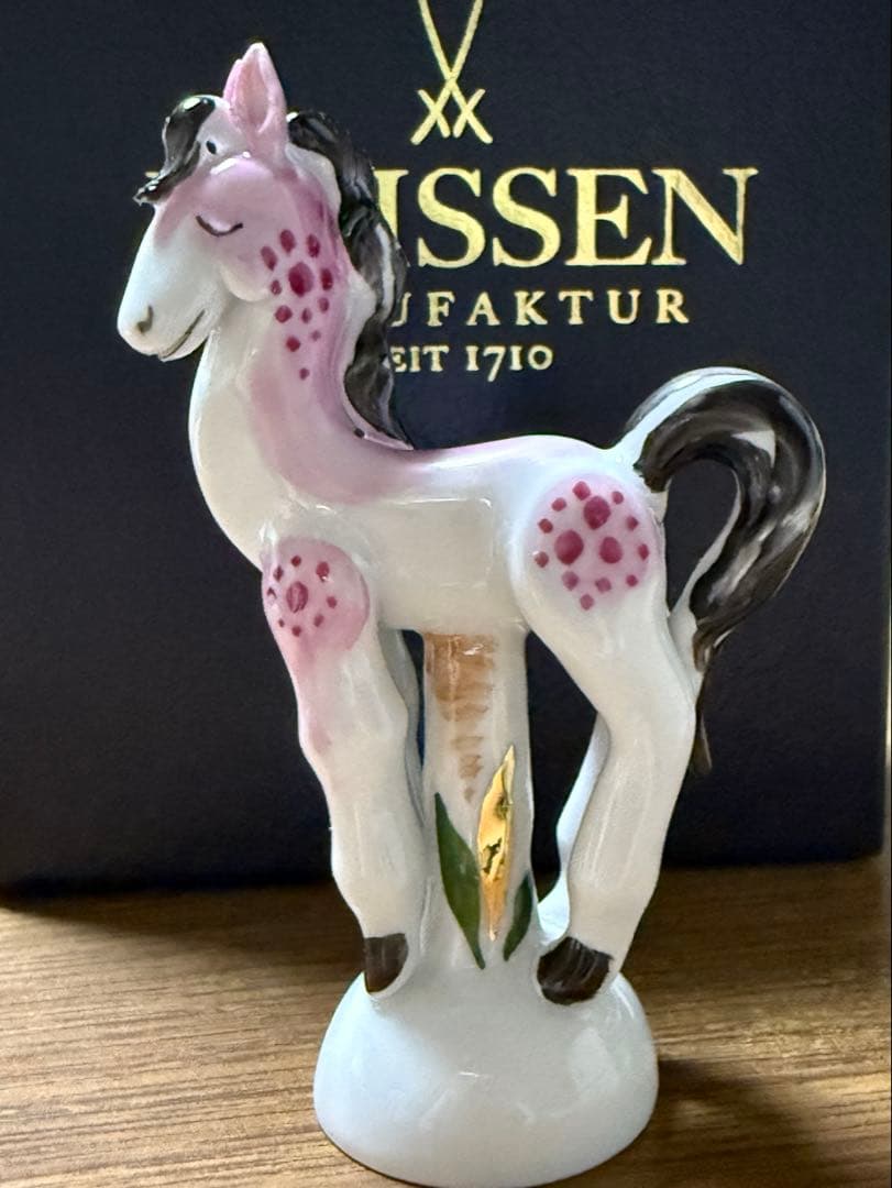 MEISSEN 干支人形　馬　磁器製