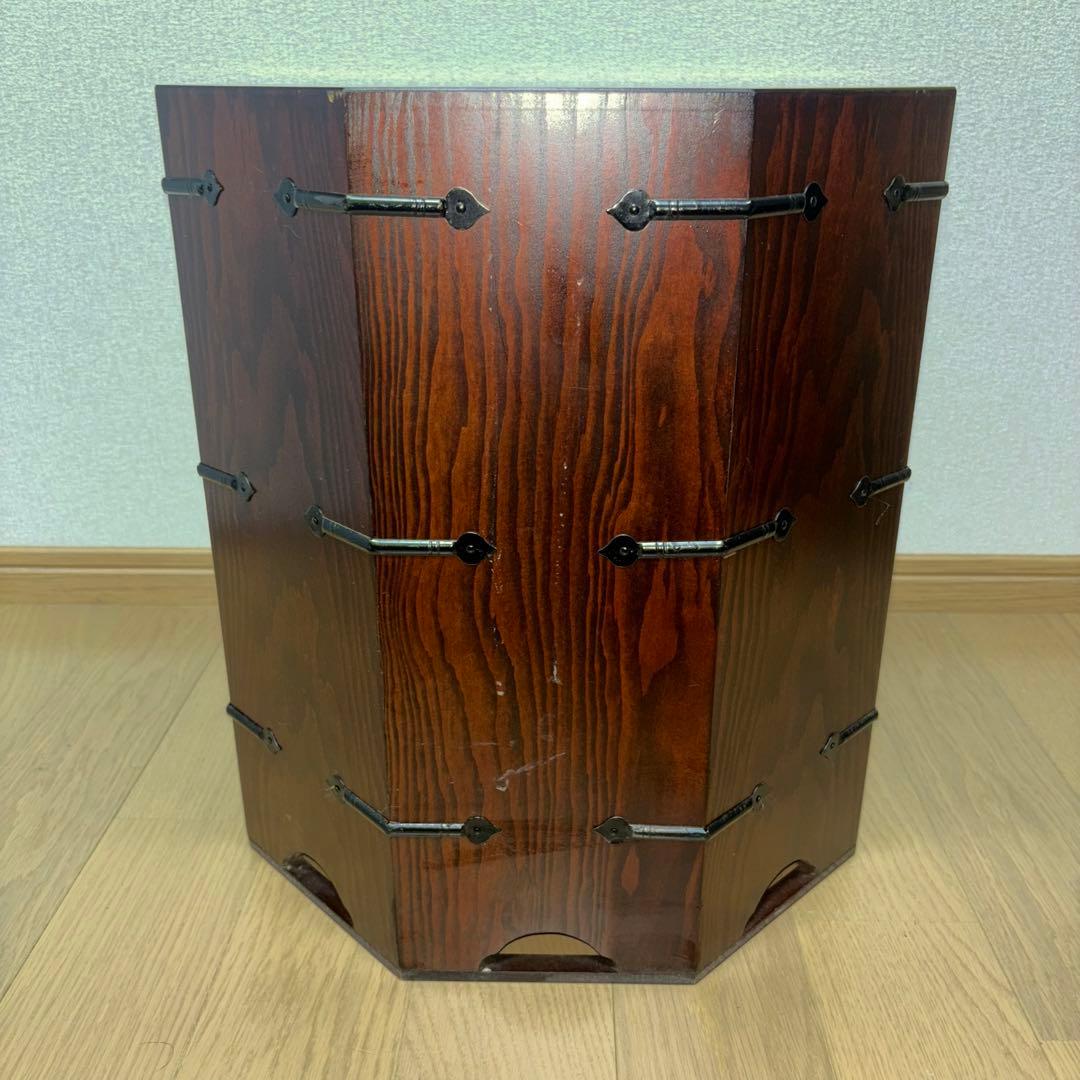 リュウ　ジン様用アンティーク　李朝家具　八角箱　帽子入れ 収納箱　韓国美術