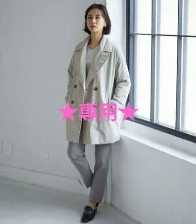 美品　ロートレアモン　ＣＡＳＨＰＡＤ　ハーフコート チェスター　洗える 　軽量