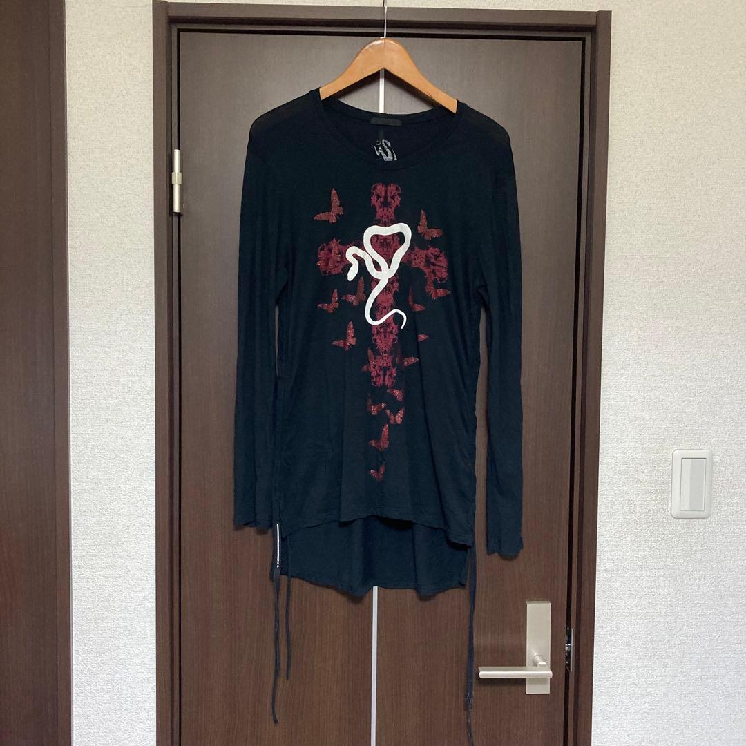 Kmrii サーペント バタフライ ロングスリーブ カットソー ブラック 黒 S