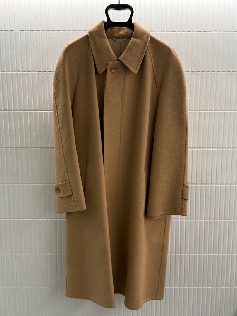 【訳あり・格安】GIVENCHY ジバンシィ キャメル ステンカラーコート 46