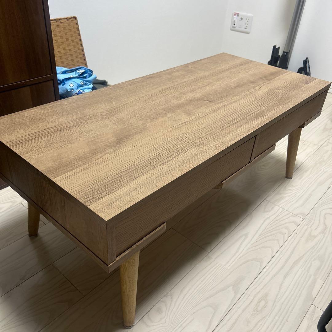 lowya ロウヤ　リビングテーブル ローデスク 引き出し付き