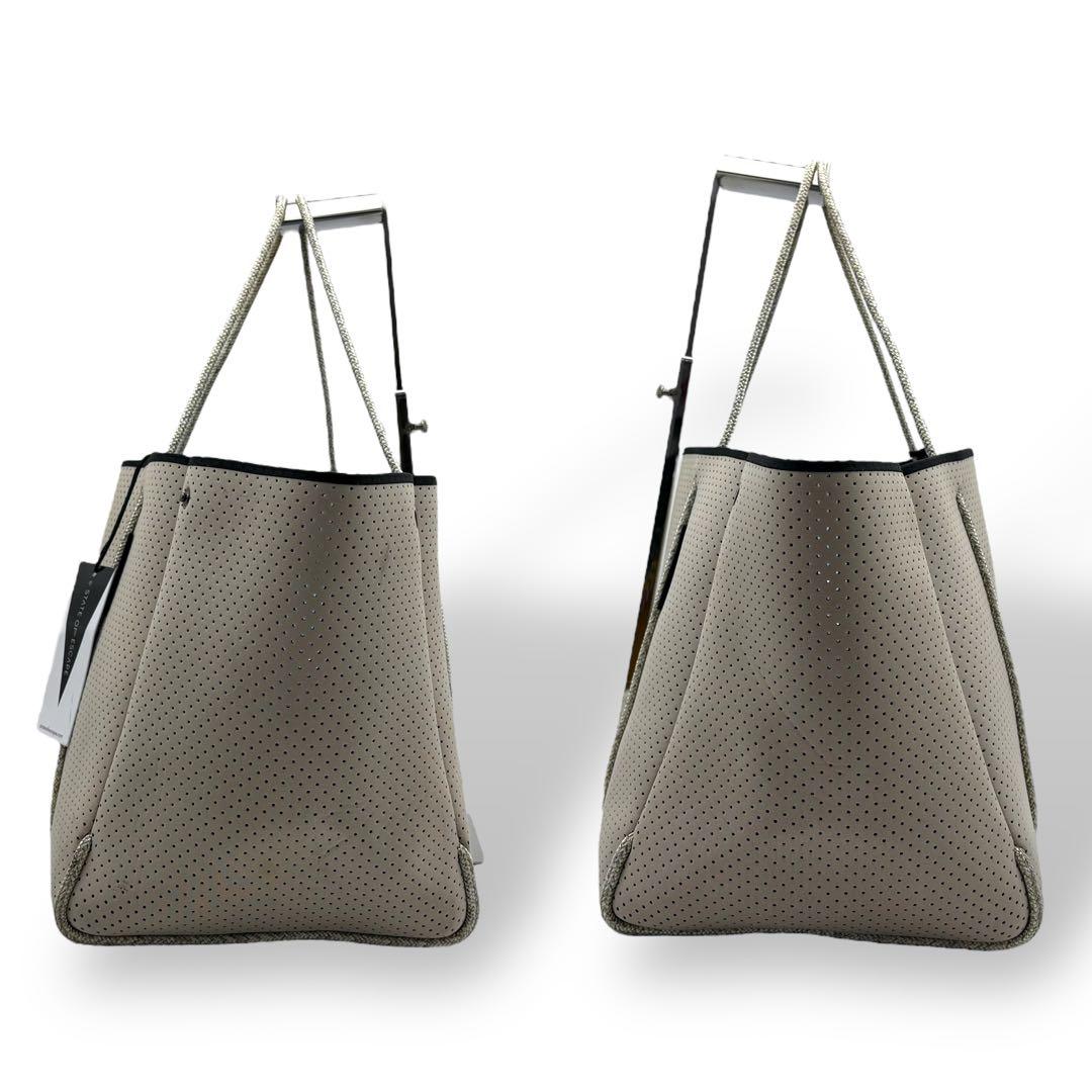 ステイトオブエスケープ トートバッグ 腕掛け 肩掛け ネオプレン グレー A4可