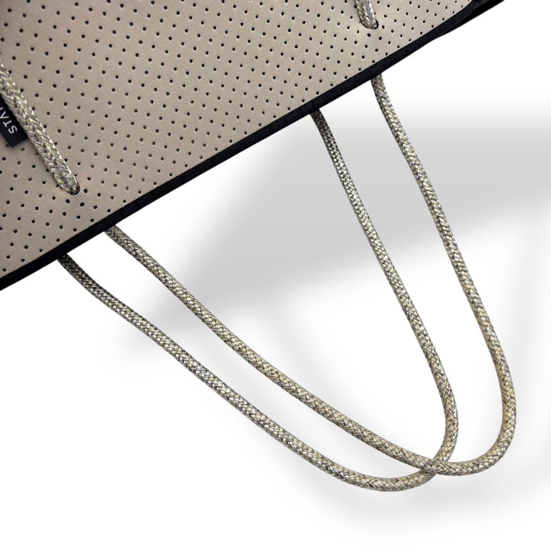 ステイトオブエスケープ トートバッグ 腕掛け 肩掛け ネオプレン グレー A4可