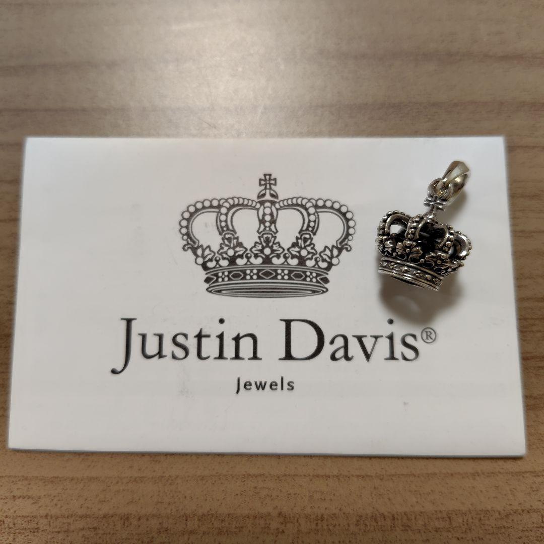 お値下げ　Justin Davis 王冠チャーム　購入証明書付