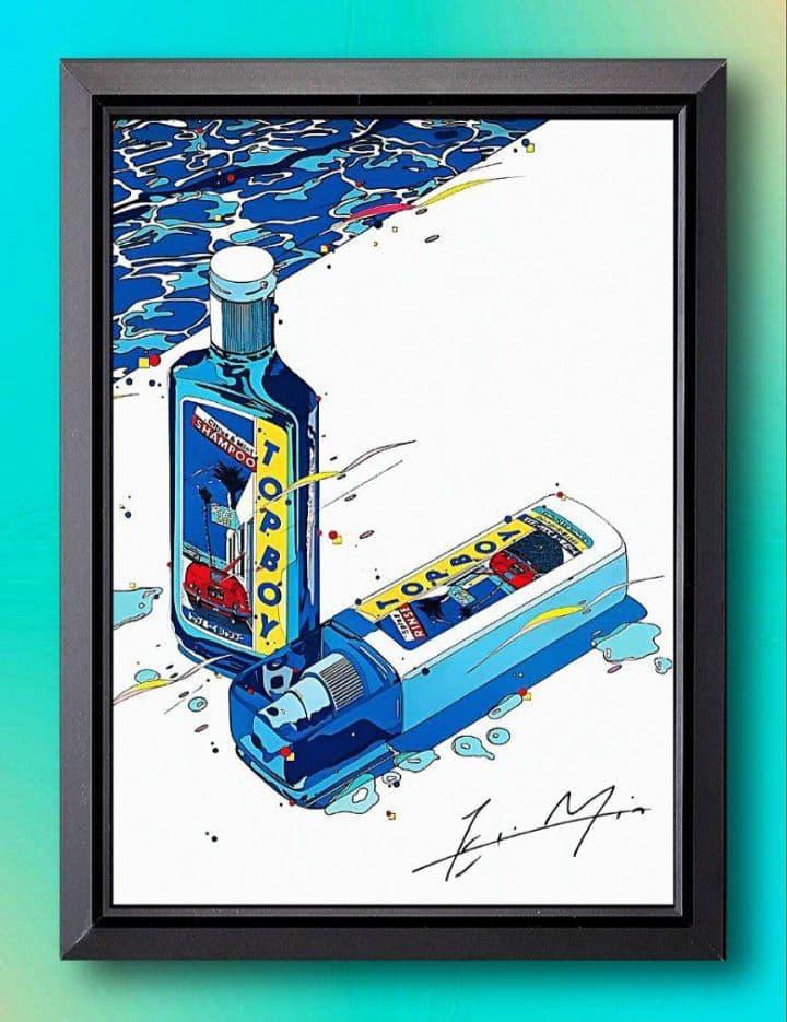 鈴木英人 / TOP BOY【A4サイズ写真ポスターフレーム付き４点セット】