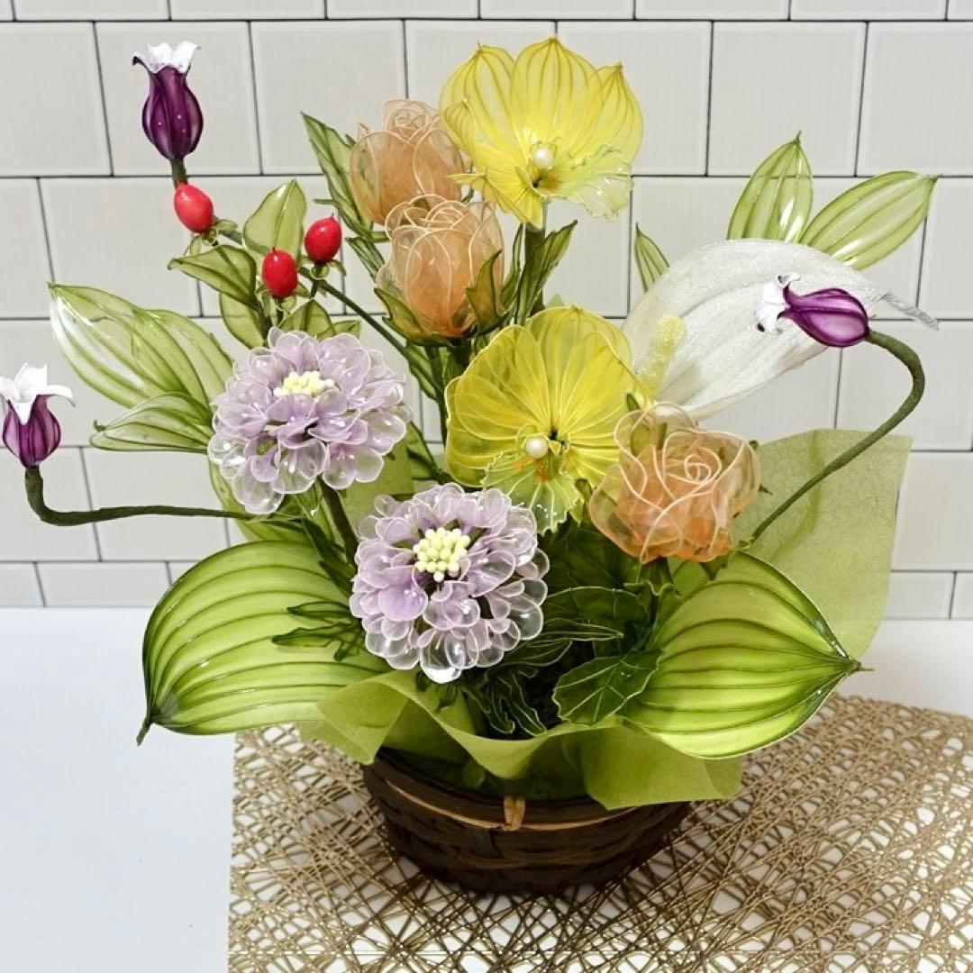 アメリカンフラワー（シンビジウム、スカビオサ）ディップフラワー