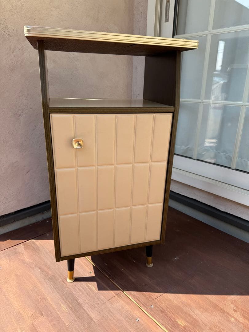 昭和レトロ 当時物 インテリア 棚 花台 レトロポップ　 アンティーク　白