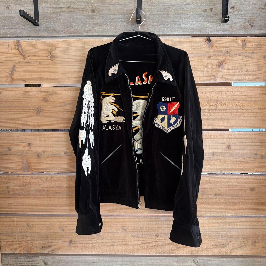 アラスカスカジャン　東洋　港商　激レア　両別珍　特大　XL 極美品