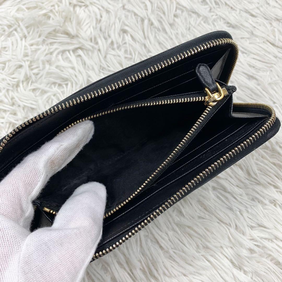 【✨美品✨】プラダ 長財布 サフィアーノ レザー ブラック