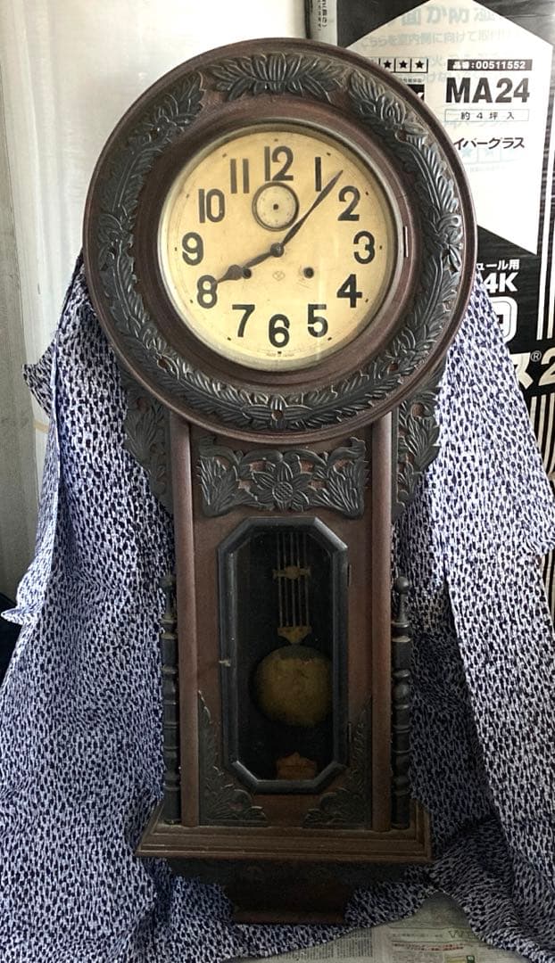 大型ひまわり時計ゼンマイ時計振り子時計