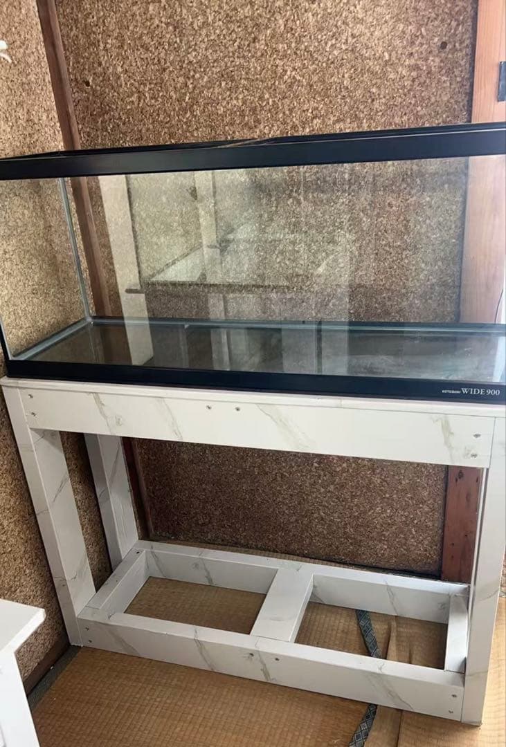 引き取り限定⇒KOTOBUKI WIDE900 ガラス水槽 と台のセット