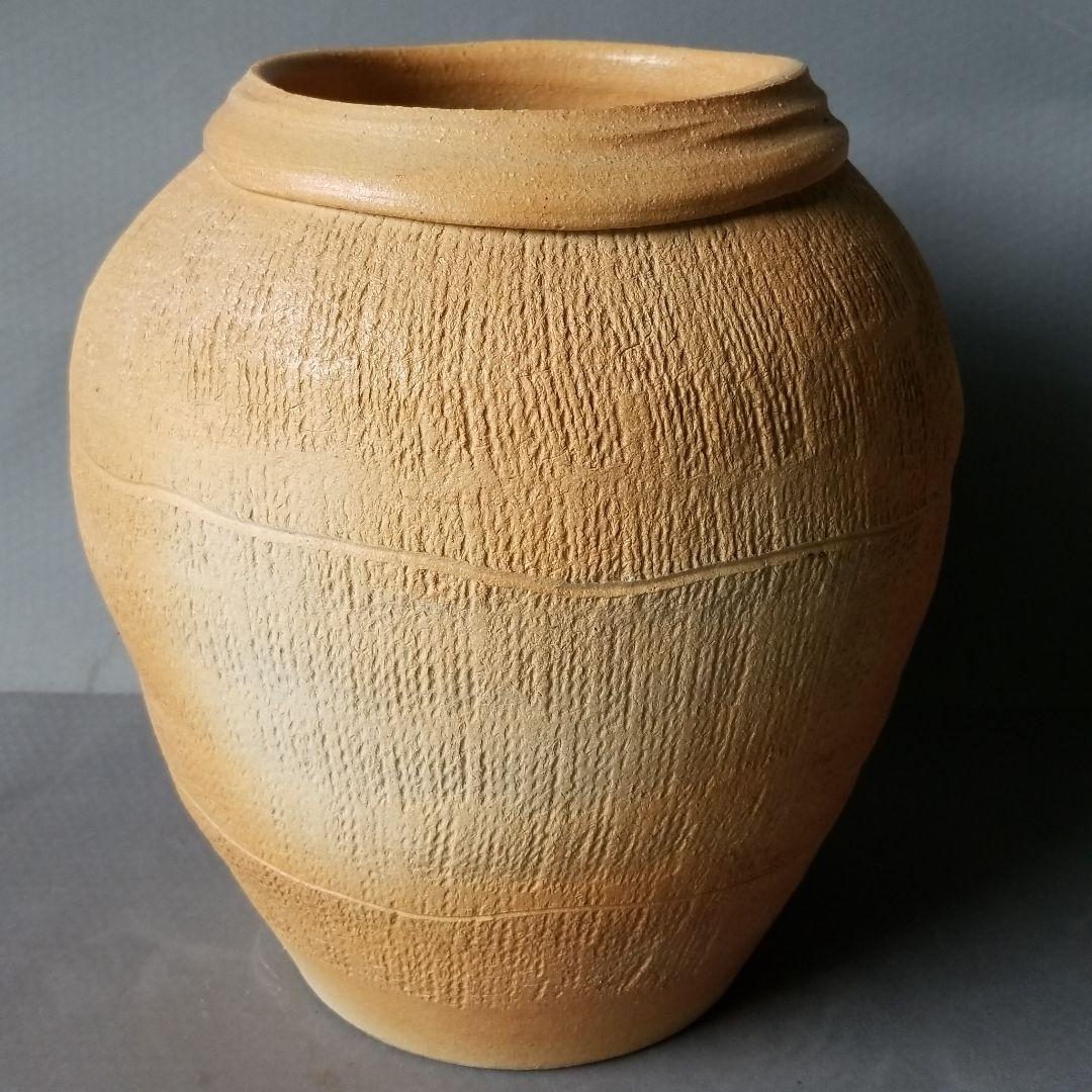 信楽焼 傘立て 火色窯変 高さ４１cm