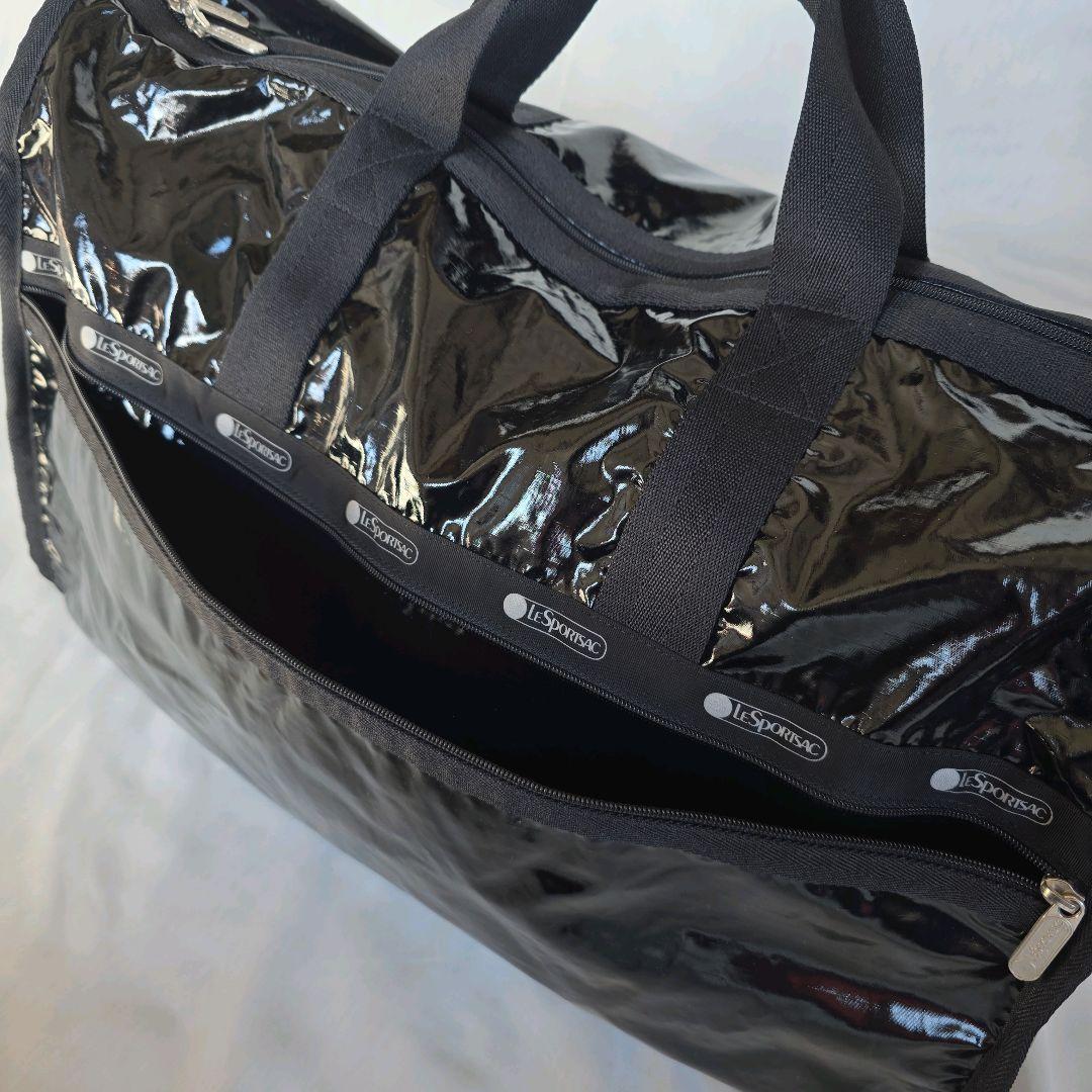 コロン レスポートサック ウィークエンダー ラージ エナメル ブラック