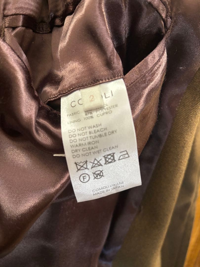 s*x様 美品 コモリ comoli ウールサージ タイロッケンコート 18AW