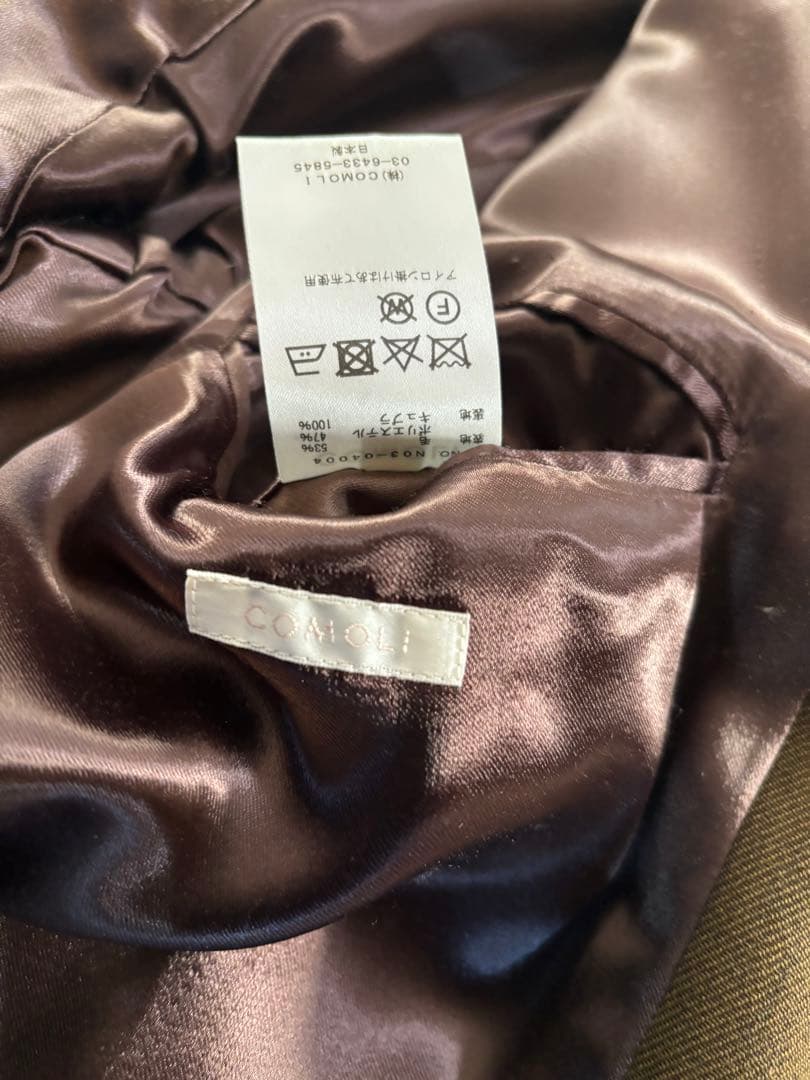 s*x様 美品 コモリ comoli ウールサージ タイロッケンコート 18AW