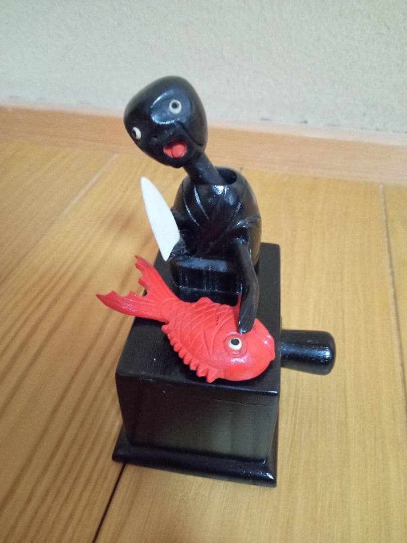 神戸人形　からくり人形　喜八作　魚や