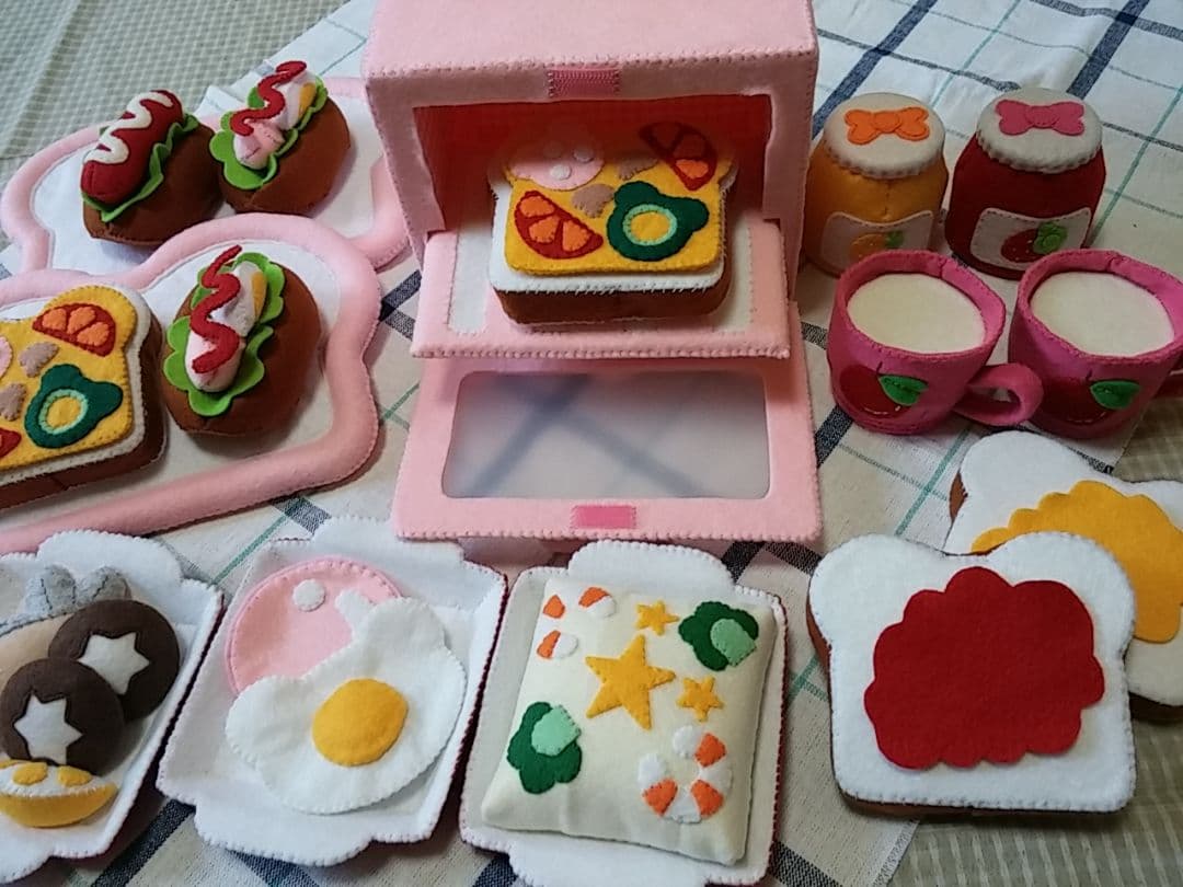 フェルトままごと トースターセット