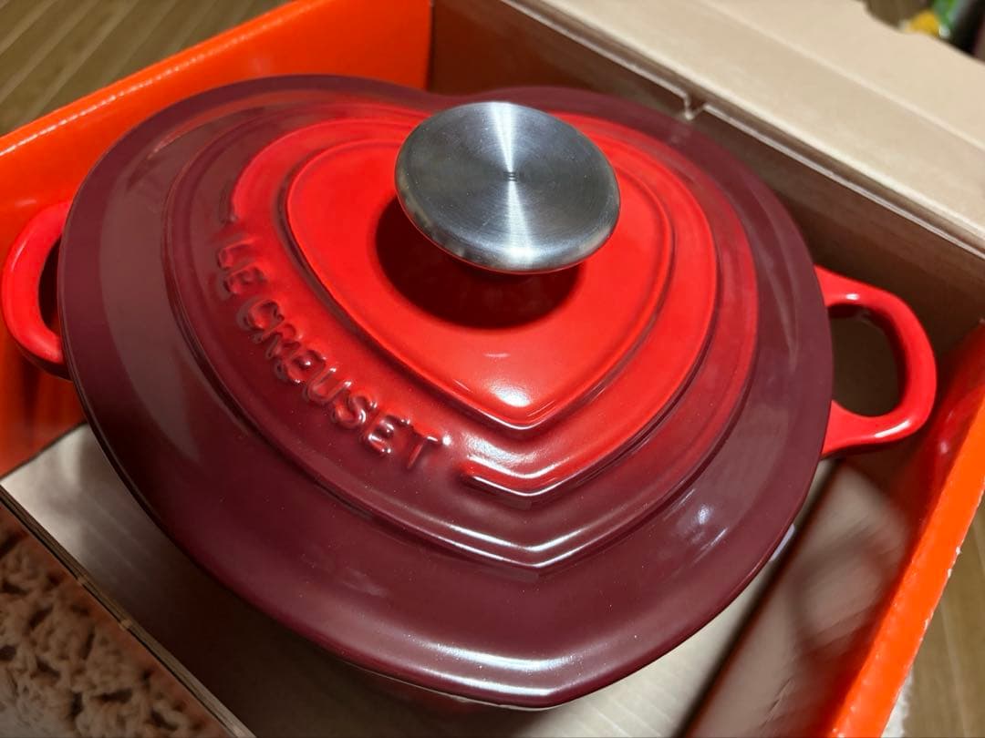 ル・クルーゼハート鍋ココットダムール新品未使用