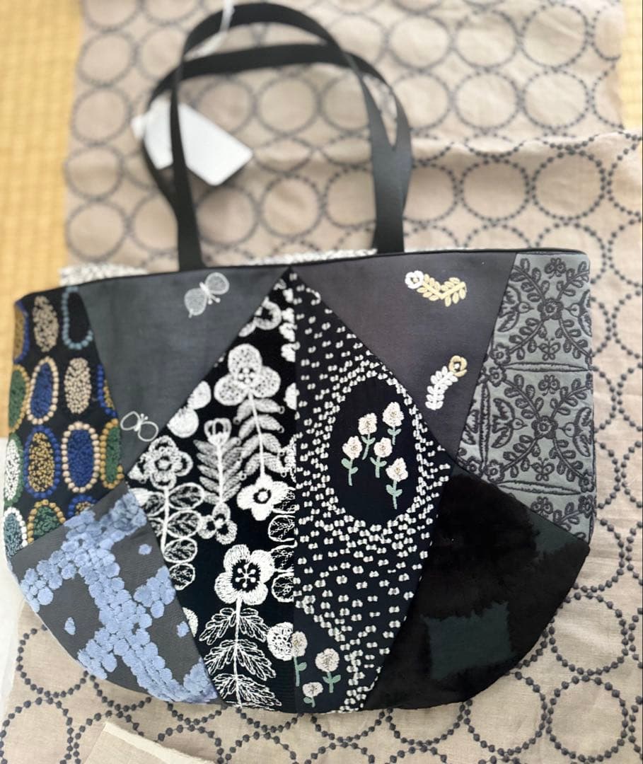 未使用　ミナペルホネン パラバッグ　ダークミックス