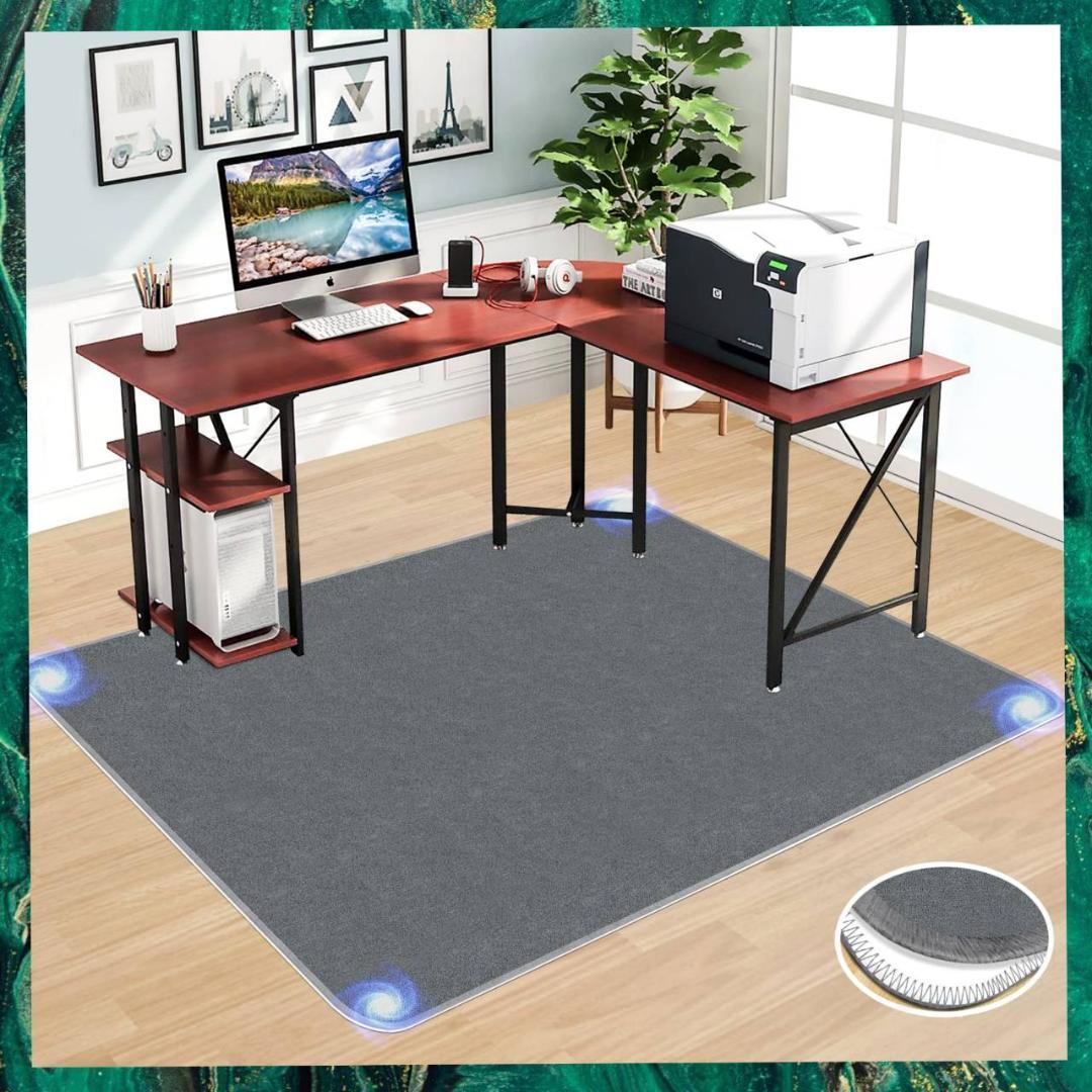 ゲーミング 140cm チェアマット 床保護マットデスク100 カーペット
