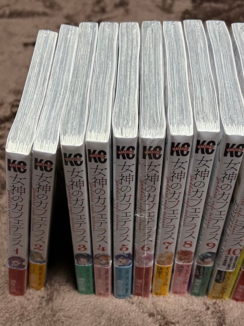 【新品•未開封•全巻初版‼️】女神のカフェテラス+公式ビジュアルブック　完結