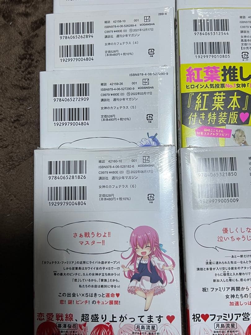 【新品•未開封•全巻初版‼️】女神のカフェテラス+公式ビジュアルブック　完結